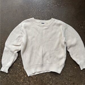 100% cotton GAP shaker stitch crewneck sweater, size M